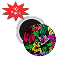 Hibiscus Flower Plant Tropical 1 75  Magnets (10 Pack)  by Pakrebo