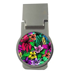 Hibiscus Flower Plant Tropical Money Clips (round)  by Pakrebo