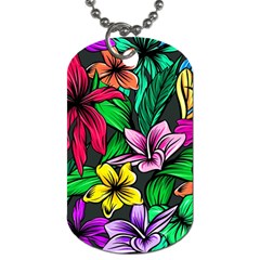 Hibiscus Flower Plant Tropical Dog Tag (one Side) by Pakrebo