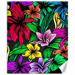 Hibiscus Flower Plant Tropical Canvas 8  X 10  by Pakrebo