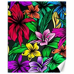 Hibiscus Flower Plant Tropical Canvas 16  X 20  by Pakrebo