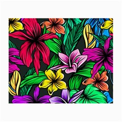 Hibiscus Flower Plant Tropical Small Glasses Cloth (2-side) by Pakrebo