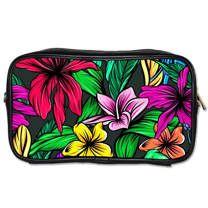 Hibiscus Flower Plant Tropical Toiletries Bag (One Side)