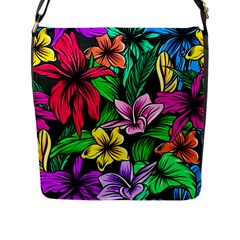 Hibiscus Flower Plant Tropical Flap Closure Messenger Bag (l) by Pakrebo