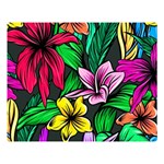 Hibiscus Flower Plant Tropical Double Sided Flano Blanket (Large)  80 x60  Blanket Front