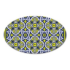 Tiles Panel Decorative Decoration Oval Magnet by Pakrebo