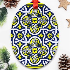 Tiles Panel Decorative Decoration Oval Ornament (two Sides) by Pakrebo