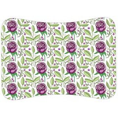 Default Texture Background Floral Velour Seat Head Rest Cushion by Pakrebo