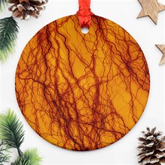 Lightning Internal Blood Vessel Ornament (round) by Pakrebo