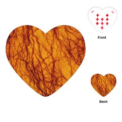 Lightning Internal Blood Vessel Playing Cards (heart) by Pakrebo