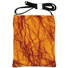 Lightning Internal Blood Vessel Shoulder Sling Bag by Pakrebo