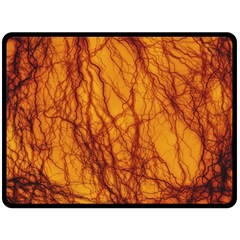 Lightning Internal Blood Vessel Fleece Blanket (large)  by Pakrebo