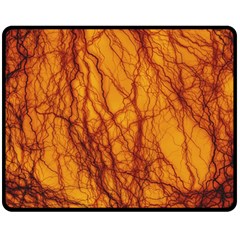 Lightning Internal Blood Vessel Double Sided Fleece Blanket (medium)  by Pakrebo