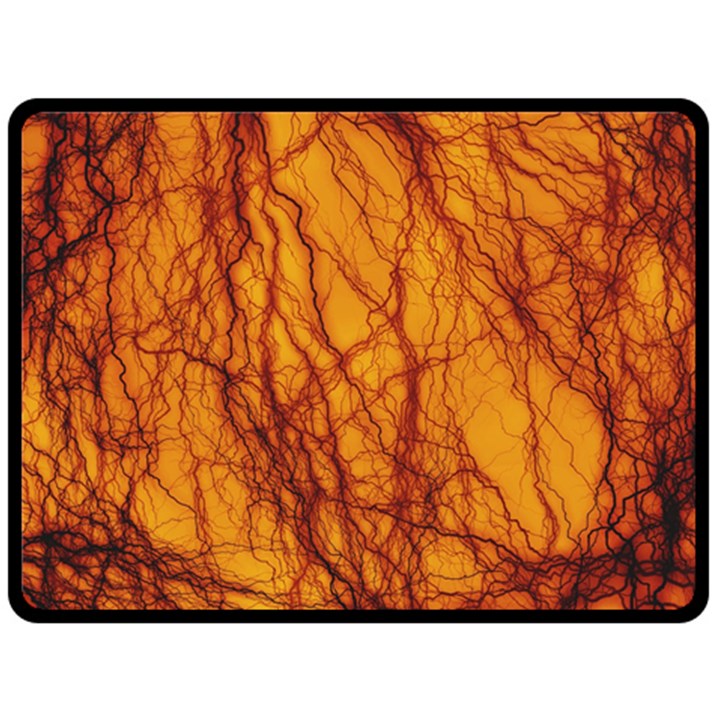 Lightning Internal Blood Vessel Double Sided Fleece Blanket (Large) 