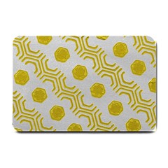 Abstract Background Hexagons Small Doormat  by Pakrebo