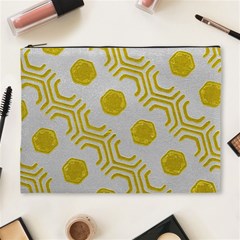 Abstract Background Hexagons Cosmetic Bag (xl) by Pakrebo