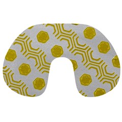 Abstract Background Hexagons Travel Neck Pillows by Pakrebo