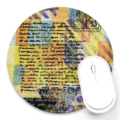 Old Paper Vintage Round Mousepads