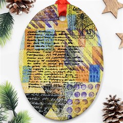 Old Paper Vintage Ornament (Oval)