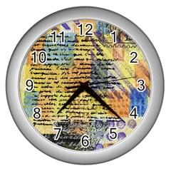 Old Paper Vintage Wall Clock (Silver)