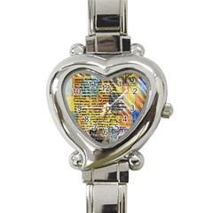 Old Paper Vintage Heart Italian Charm Watch