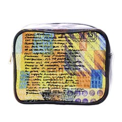 Old Paper Vintage Mini Toiletries Bag (One Side)