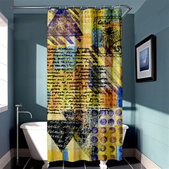 Old Paper Vintage Shower Curtain 36  X 72  (stall)  by Pakrebo