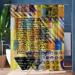 Old Paper Vintage Shower Curtain 60  x 72  (Medium) 