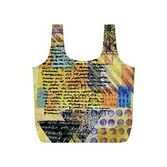 Old Paper Vintage Full Print Recycle Bag (S)