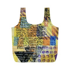 Old Paper Vintage Full Print Recycle Bag (M)