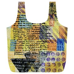 Old Paper Vintage Full Print Recycle Bag (XL)