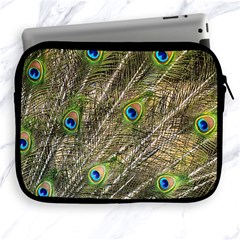 Green Peacock Feathers Color Plumage Apple Ipad 2/3/4 Zipper Cases by Pakrebo