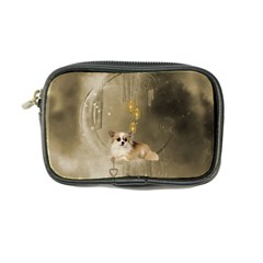 Cute Little Chihuahua With Hearts On The Moon Coin Purse