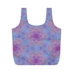 Violet Mandala Floral Pattern Full Print Recycle Bag (M) Front