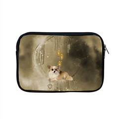 Cute Little Chihuahua With Hearts On The Moon Apple MacBook Pro 15  Zipper Case