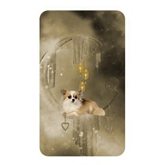 Cute Little Chihuahua With Hearts On The Moon Memory Card Reader (Rectangular)