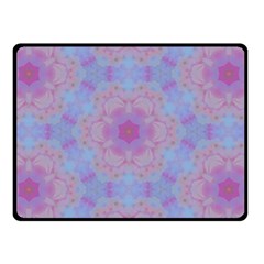 Violet Mandala Floral Pattern Double Sided Fleece Blanket (small)  by WensdaiAmbrose