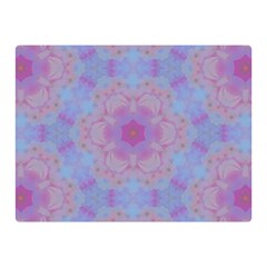 Violet Mandala Floral Pattern Double Sided Flano Blanket (mini)  by WensdaiAmbrose