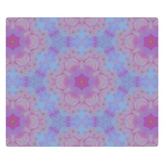 Violet Mandala Floral Pattern Double Sided Flano Blanket (small)  by WensdaiAmbrose