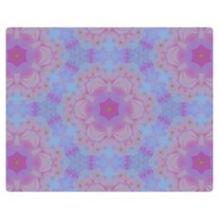 Violet Mandala Floral Pattern Double Sided Flano Blanket (medium)  by WensdaiAmbrose