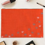 Dandelion Wishes - red Cosmetic Bag (XXL) Front