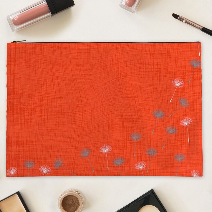 Dandelion Wishes - red Cosmetic Bag (XXL)