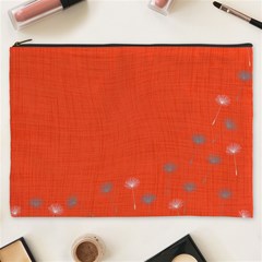 Dandelion Wishes - Red Cosmetic Bag (xxxl) by WensdaiAmbrose