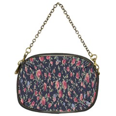 Polka Dotted Rosebuds Chain Purse (two Sides)