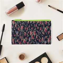 Polka Dotted Rosebuds Cosmetic Bag (xs)