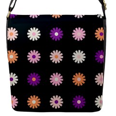 Daisy Deco Flap Closure Messenger Bag (s) by WensdaiAmbrose