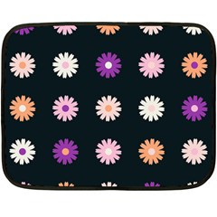 Daisy Deco Double Sided Fleece Blanket (mini)  by WensdaiAmbrose