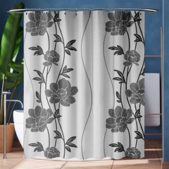 Wallflower Shower Curtain 60  X 72  (medium)  by WensdaiAmbrose