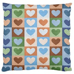 Hearts Aplenty Large Cushion Case (two Sides) by WensdaiAmbrose