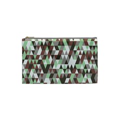 Coco Mint Triangles Cosmetic Bag (small) by WensdaiAmbrose